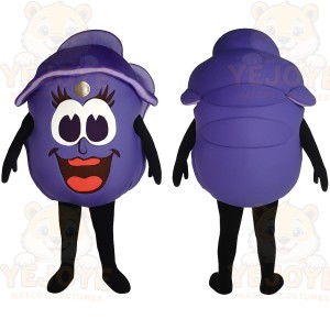 Purple Character Mascot Costume
