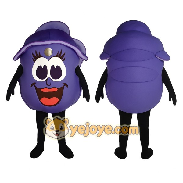 Purple Character Mascot Costume