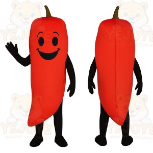 Red Chili Pepper Mascot Costume
