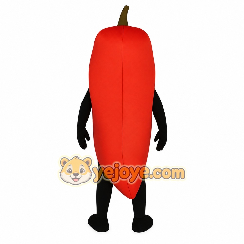 Red Chili Pepper Mascot Costume Red Chili Pepper Mascot Costume