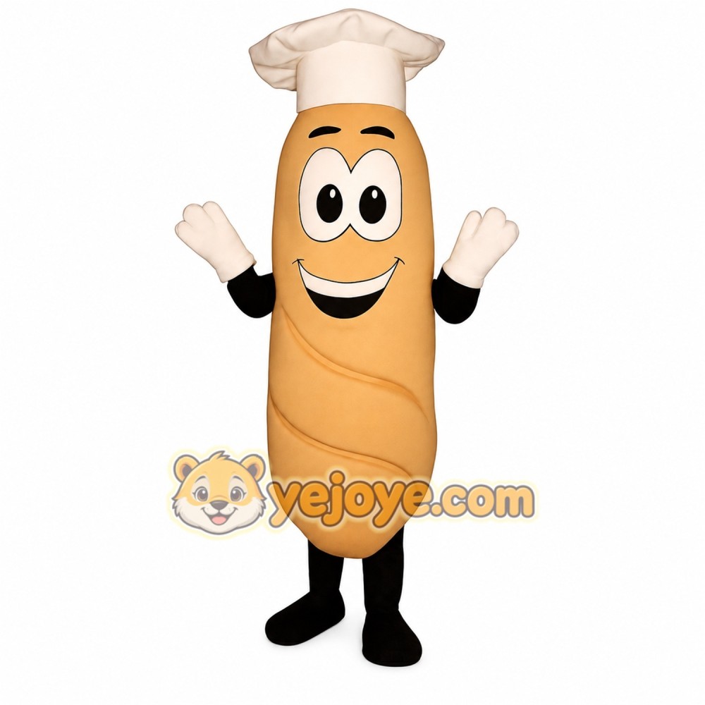 Baguette Chef Mascot Costume Baguette Chef Mascot Costume
