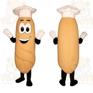 Brown Chef Mascot Costume
