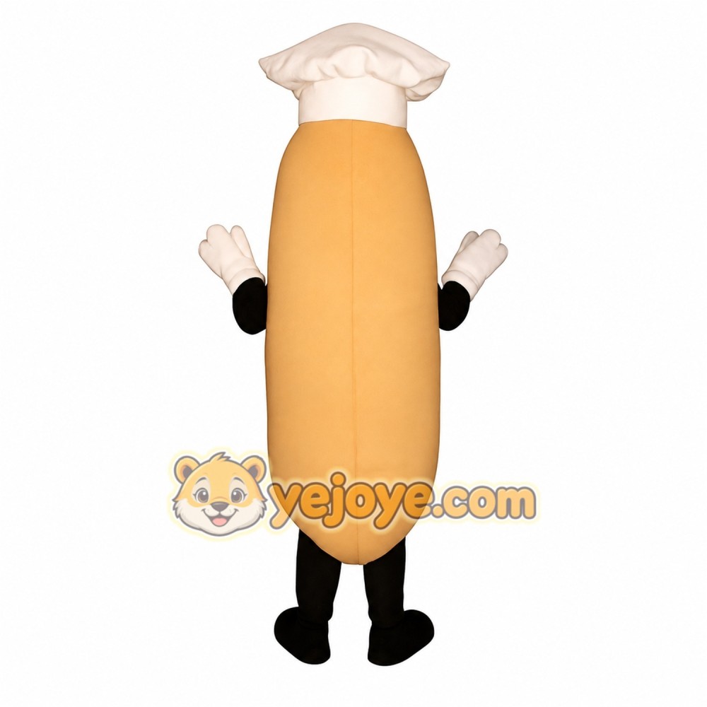Baguette Chef Mascot Costume Baguette Chef Mascot Costume