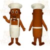 Brown Chef Mascot Costume