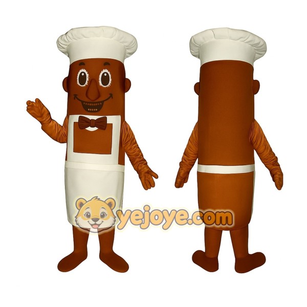 Brown Chef Mascot Costume