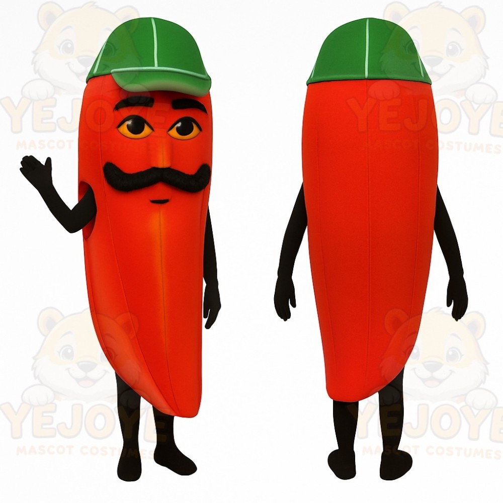 Red Chili Pepper Mascot Costume