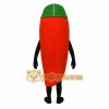 Red Chili Pepper Mascot Costume Red Chili Pepper Mascot Costume