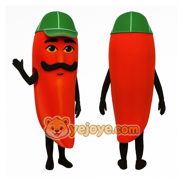 Red Chili Pepper Mascot Costume