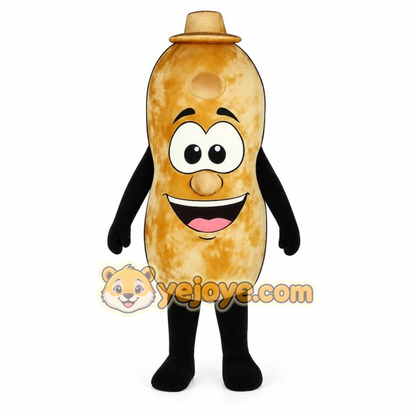 Brown Peanut Mascot Costume