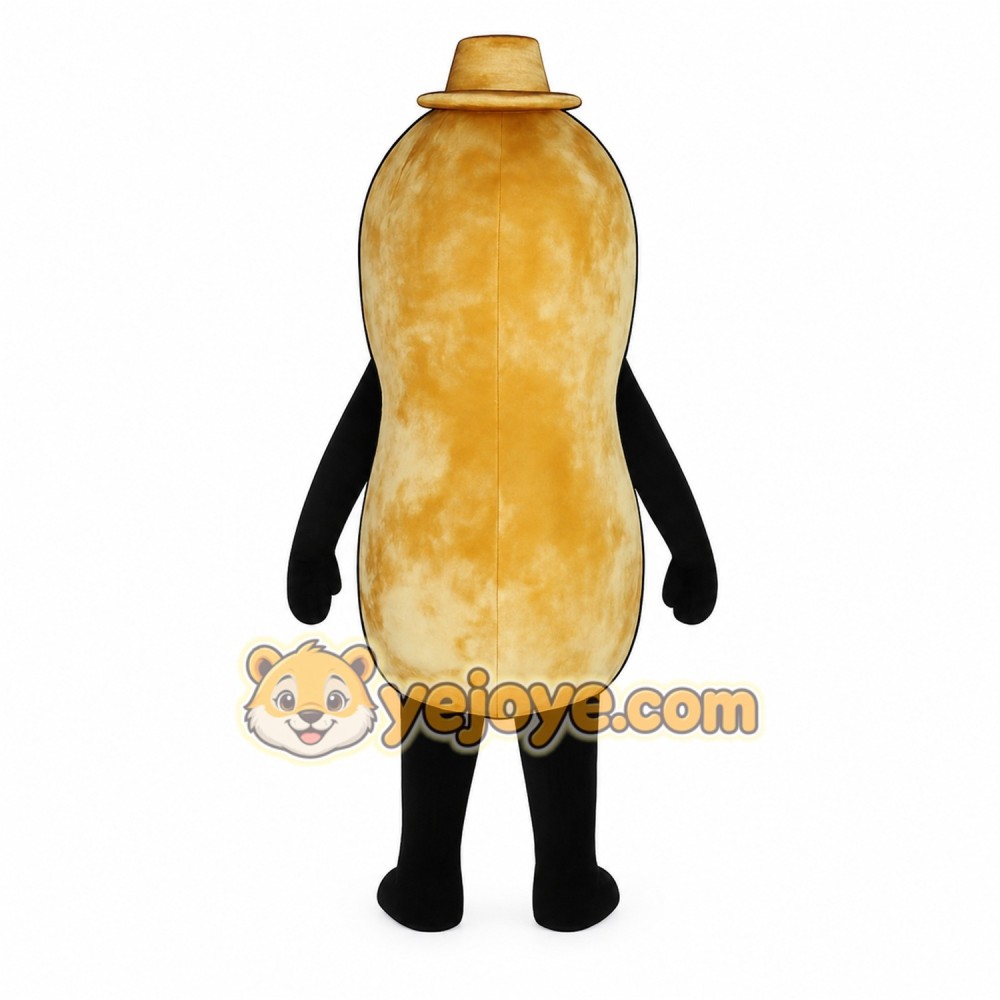 Brown Peanut Mascot Costume Brown Peanut Mascot Costume