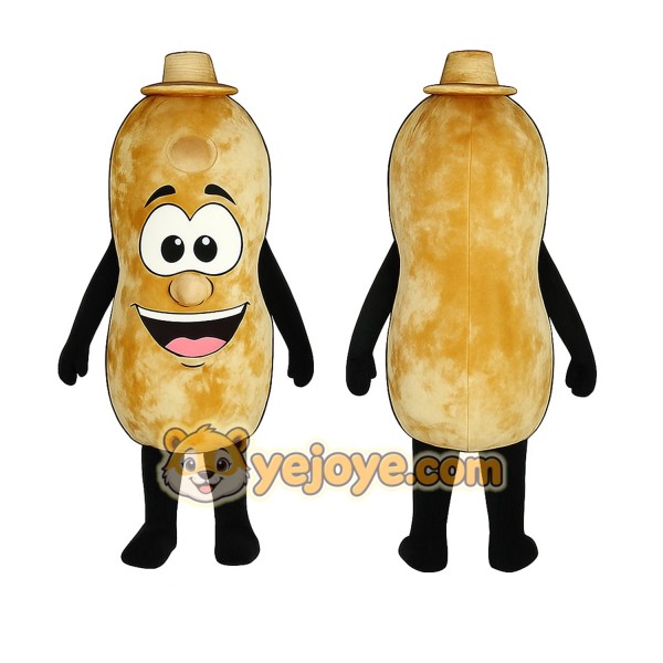 Brown Peanut Mascot Costume