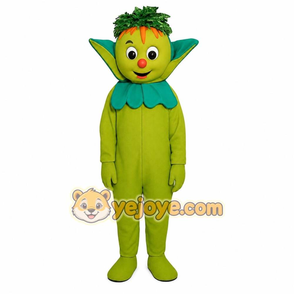 Green Character Mascot Costume Green Character Mascot Costume