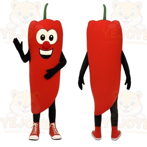 Red Chili Pepper Mascot Costume