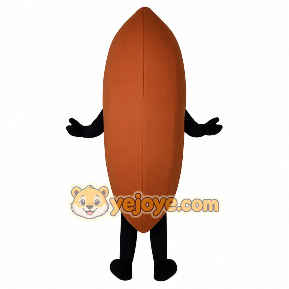Brown Nut Mascot Costume Brown Nut Mascot Costume