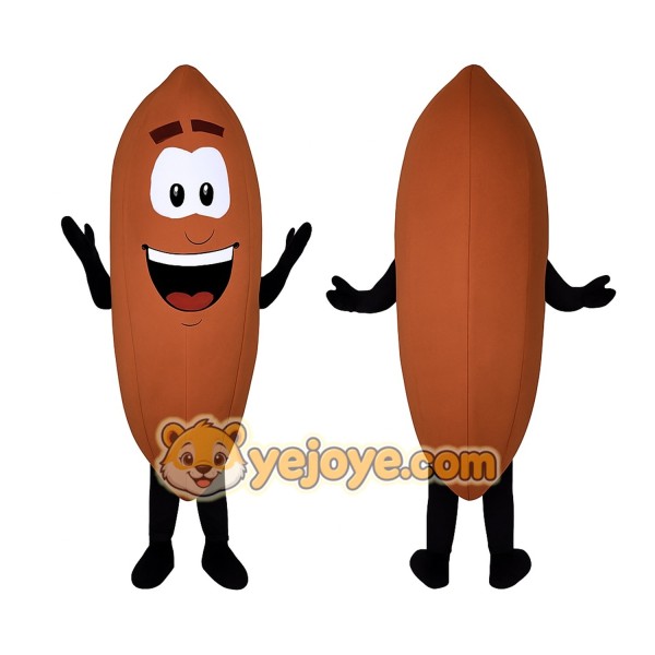 Brown Nut Mascot Costume