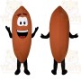 Brown Nut Mascot Costume