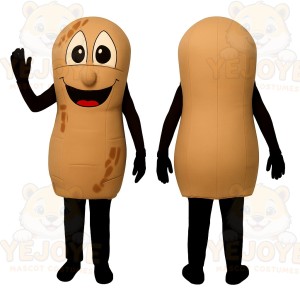 Brown Peanut Mascot Costume