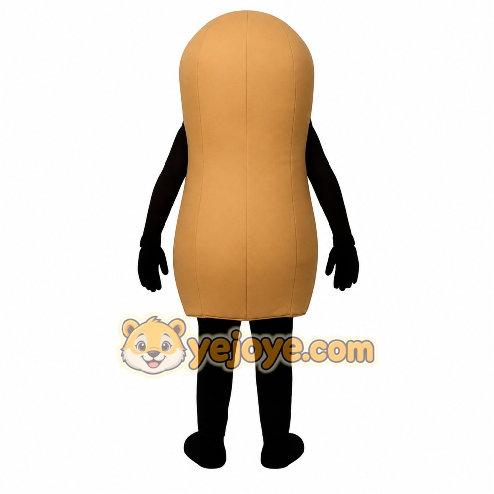 Brown Peanut Mascot Costume Brown Peanut Mascot Costume