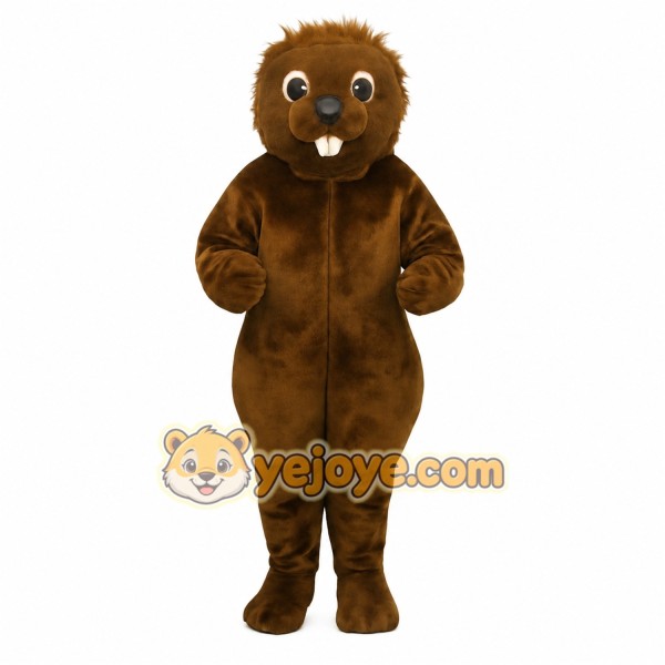 Brown Beaver Mascot Costume