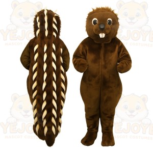 Brown Beaver Mascot Costume