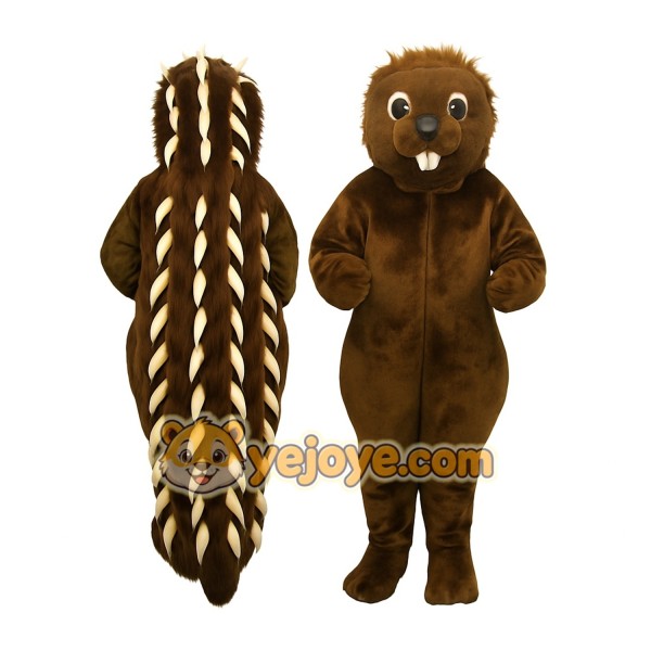 Brown Beaver Mascot Costume