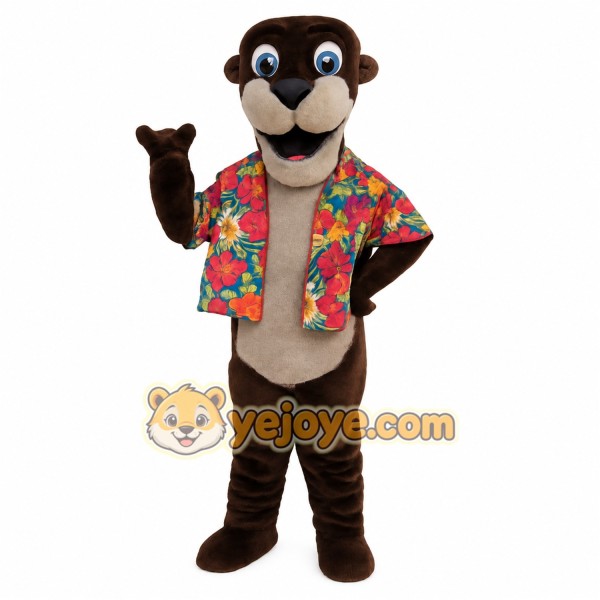 Brown Otter Mascot Costume