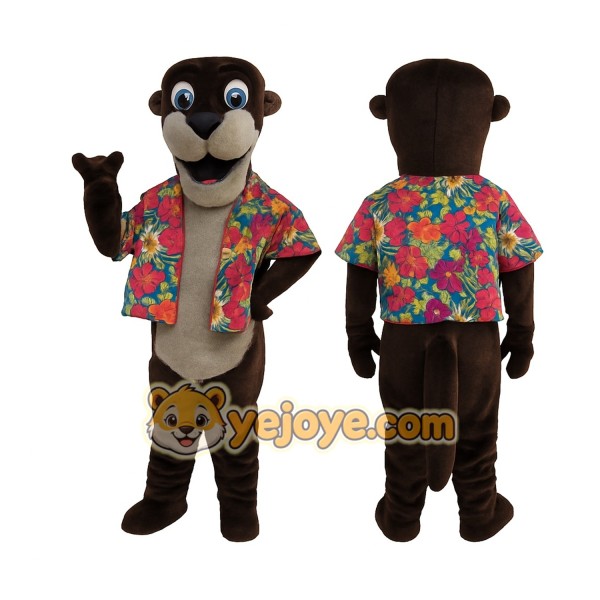 Brown Otter Mascot Costume