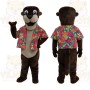 Brown Otter Mascot Costume