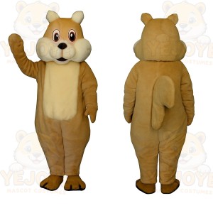 Brown Squirrel Mascot Costume
