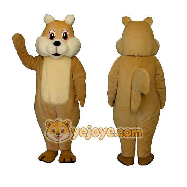 Brown Squirrel Mascot Costume