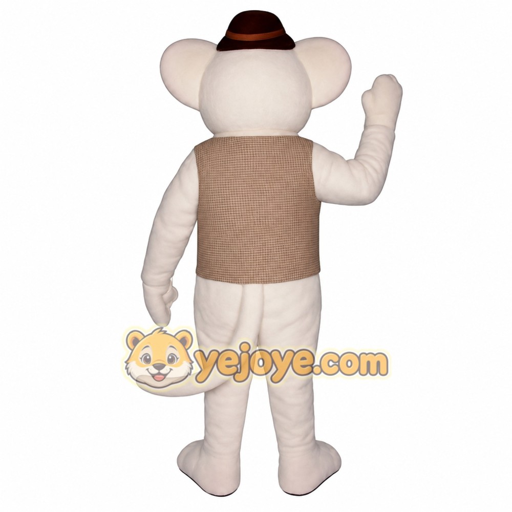 White Mouse Mascot Costume White Mouse Mascot Costume