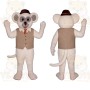 White Mouse Mascot Costume