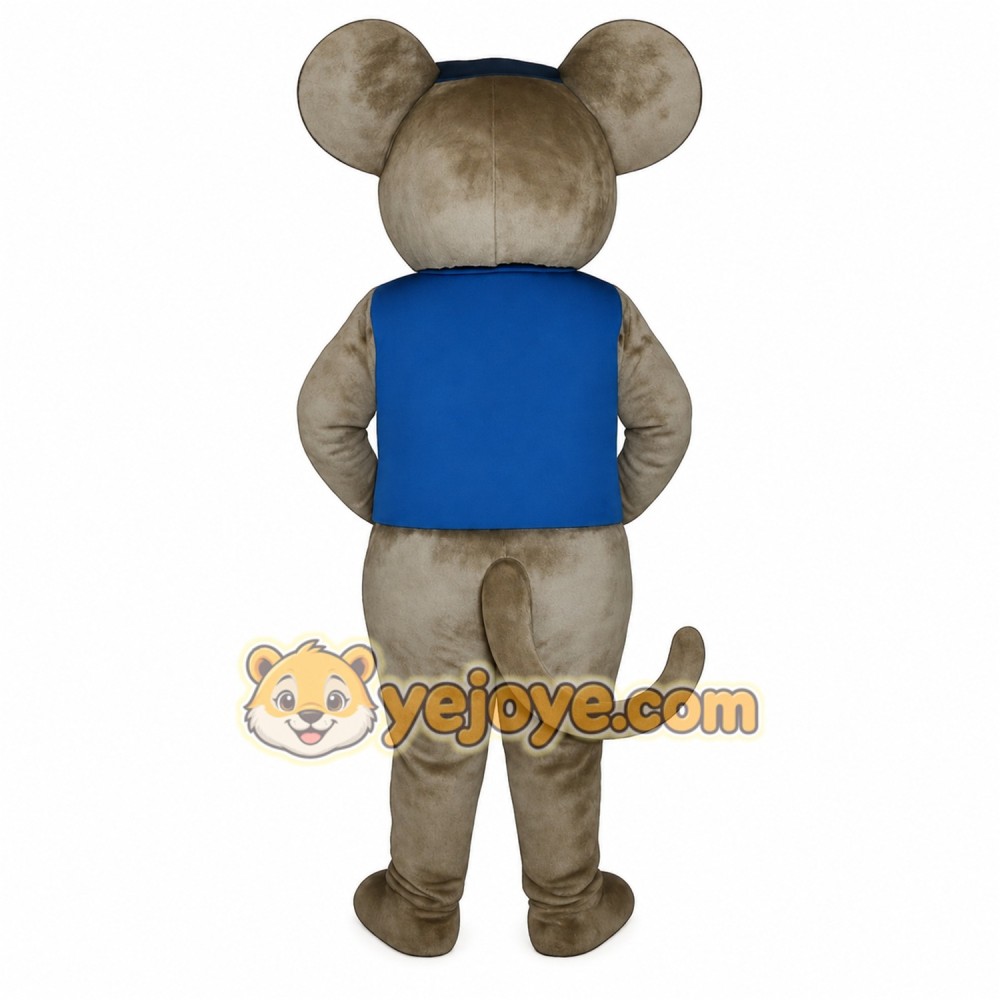 Gray Mouse Mascot Costume