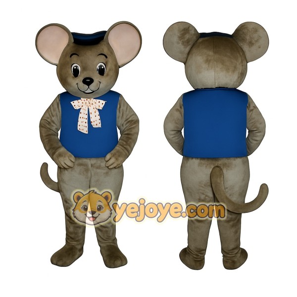 Gray Mouse Mascot Costume