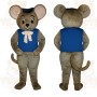Gray Mouse Mascot Costume