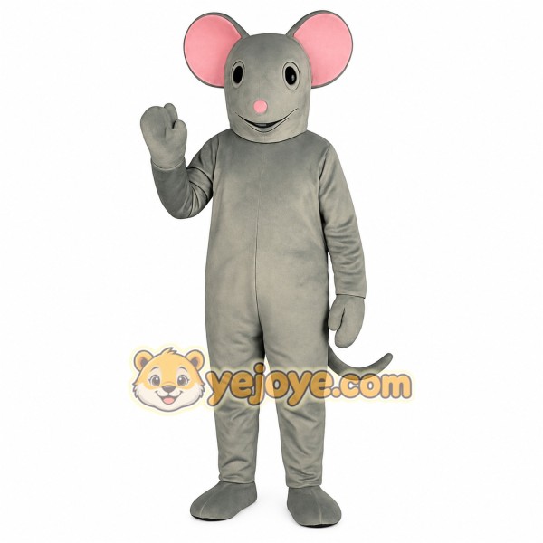 Gray Mouse Mascot Costume