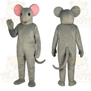 Gray Mouse Mascot Costume