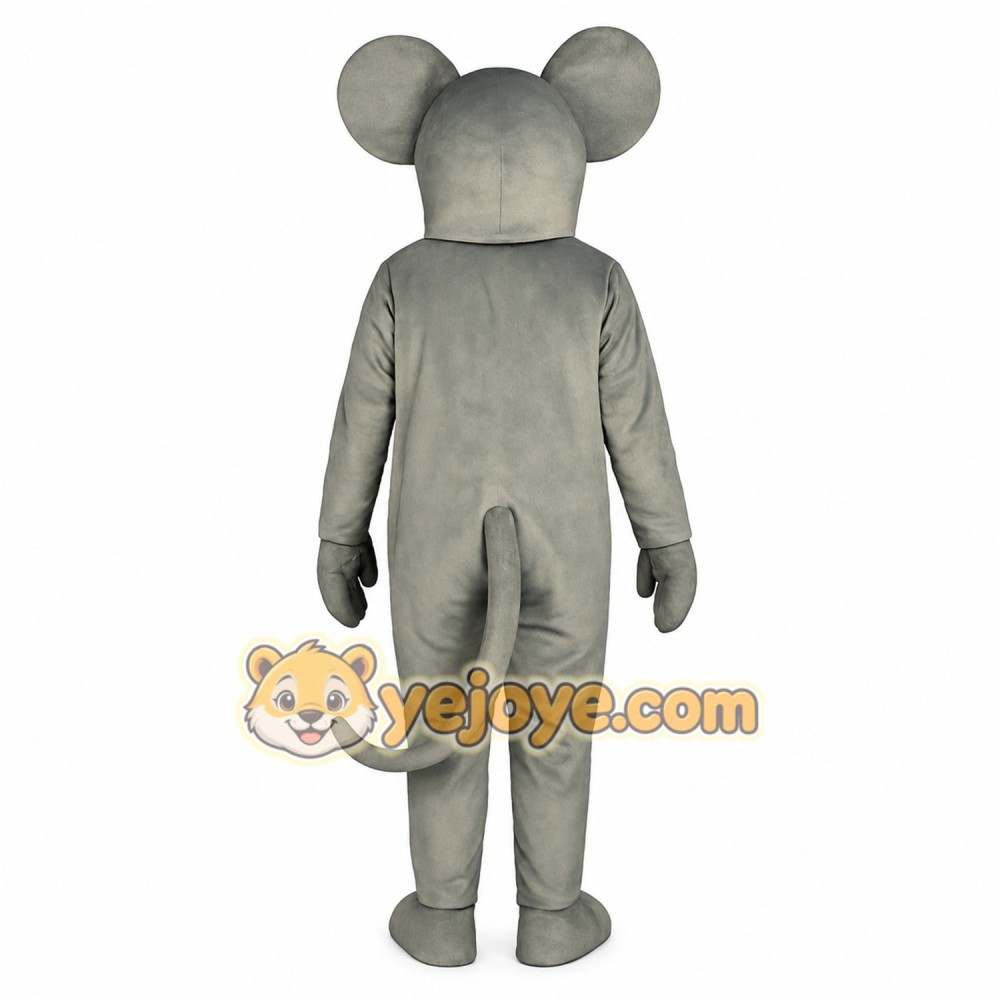 Gray Mouse Mascot Costume Gray Mouse Mascot Costume