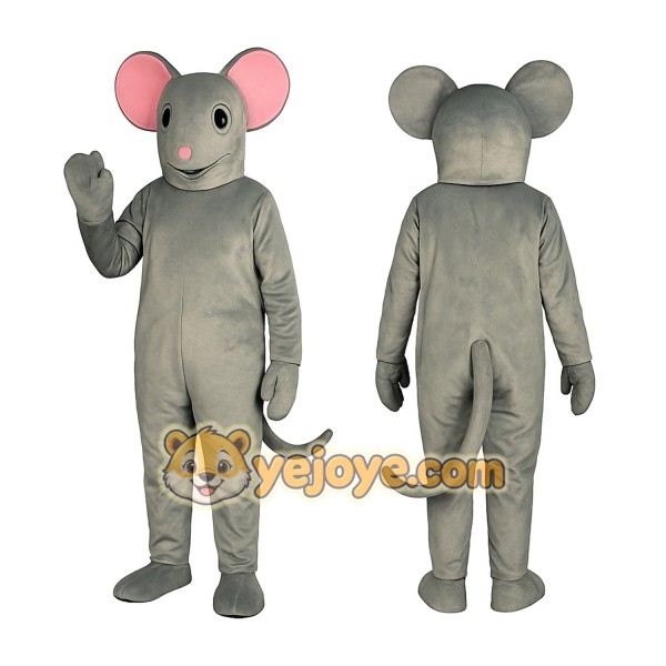 Gray Mouse Mascot Costume