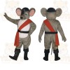 Gray Mouse Mascot Costume