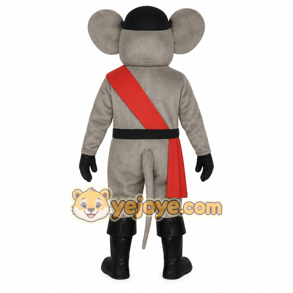 Gray Mouse Mascot Costume Gray Mouse Mascot Costume