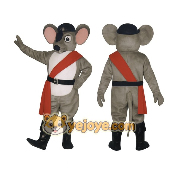 Gray Mouse Mascot Costume
