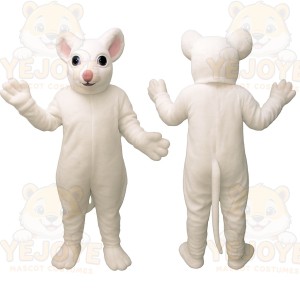 White Mouse Mascot Costume