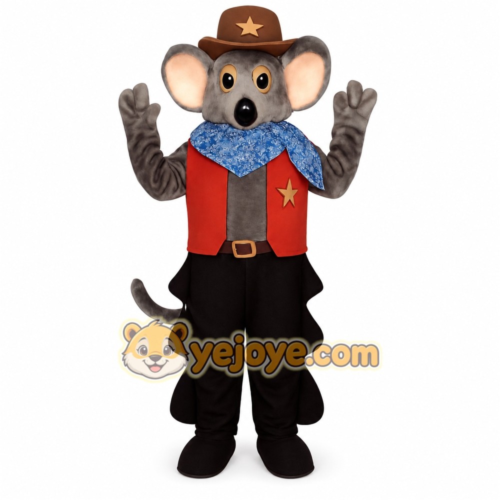 Gray Mouse Mascot Costume Gray Mouse Mascot Costume