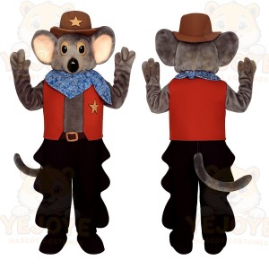 Gray Mouse Mascot Costume