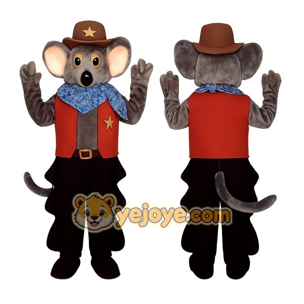Gray Mouse Mascot Costume
