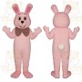 Pink Bunny Mascot Costume