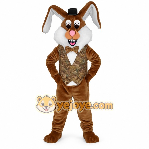 Brown Rabbit Mascot Costume Brown Rabbit Mascot Costume