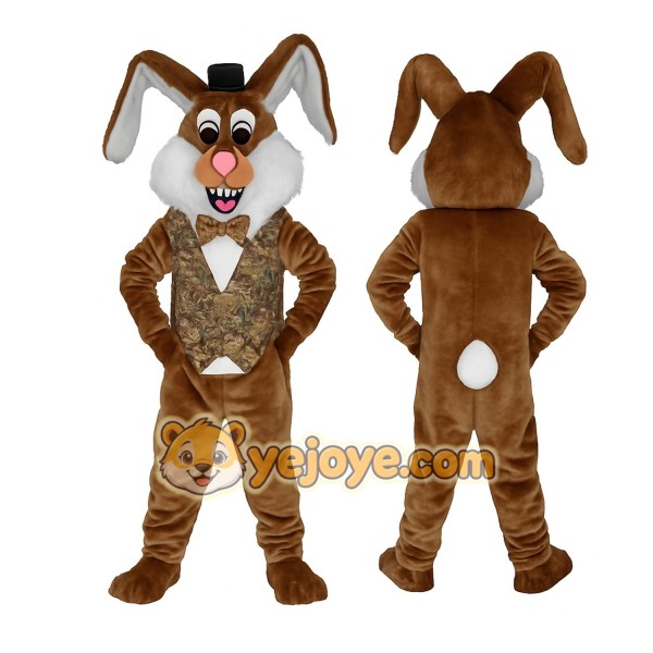 Brown Rabbit Mascot Costume