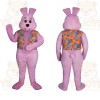 Pink Rabbit Mascot Costume